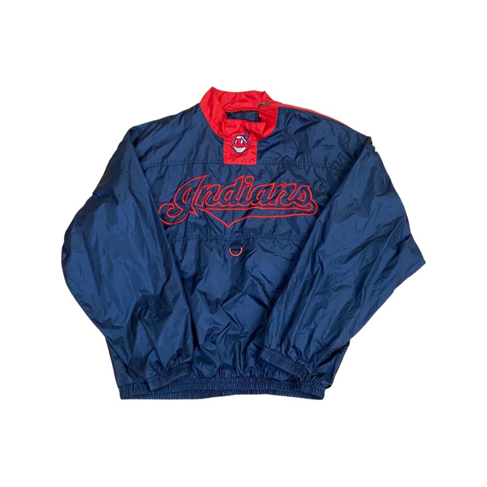 Vintage Fans Gear Cleveland Indians Windbreaker Size Large